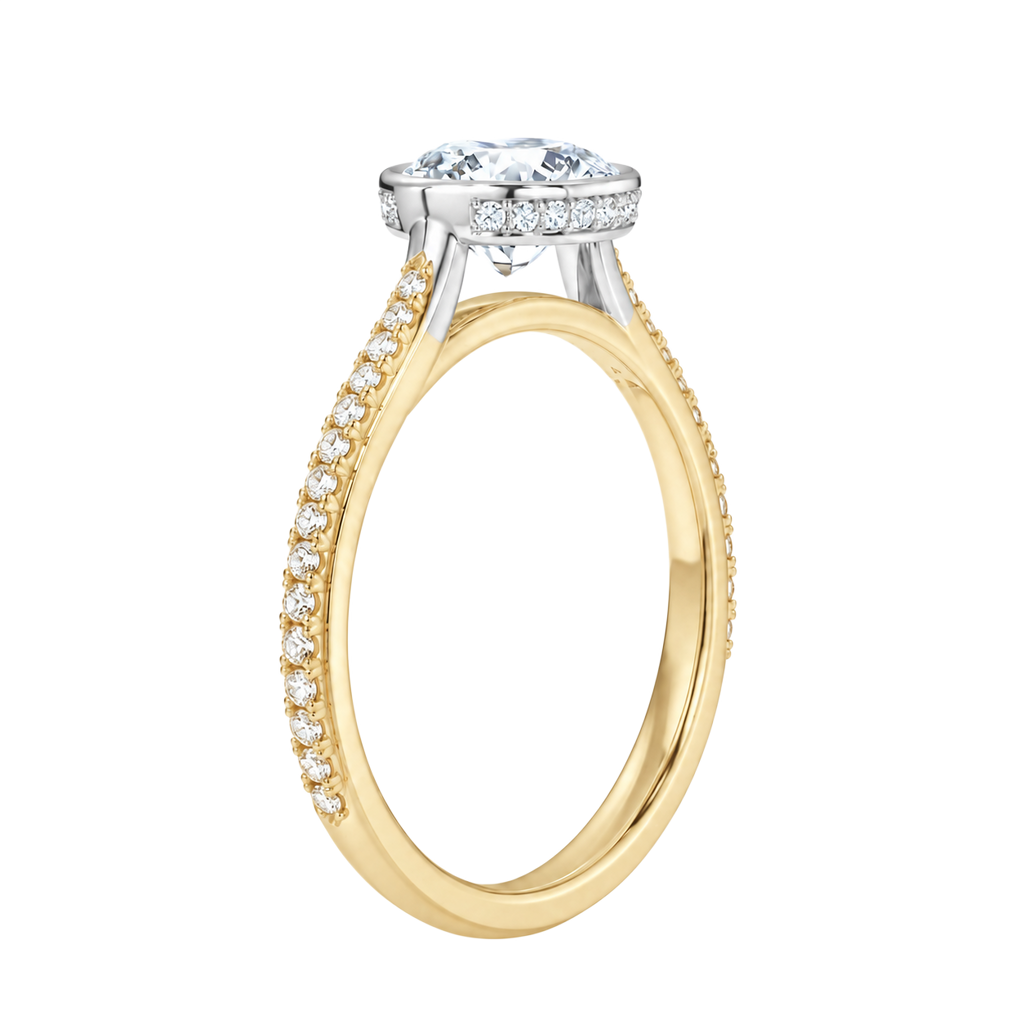 Solenne - Pear - Yellow/White Tone - Pavé