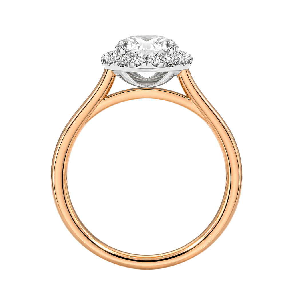 Cordelia - Round - Rose / White Tone - Plain