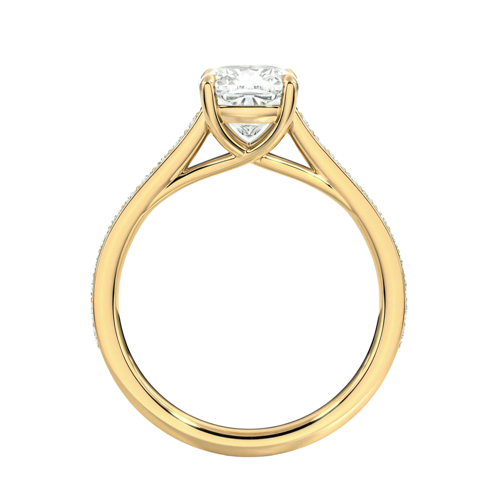 Basilica - Cushion - Yellow Gold - Pavé