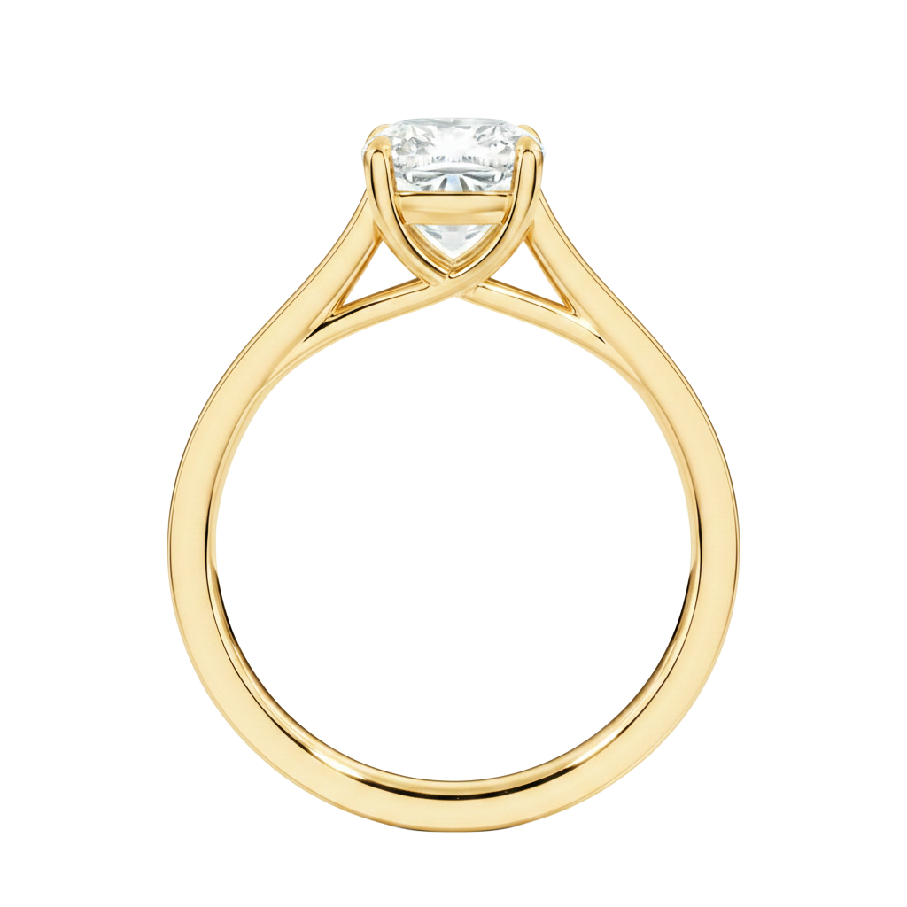 Basilica - Cushion - Yellow Gold - Channel