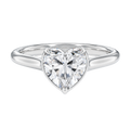 Solenne - Heart - Platinum - Plain