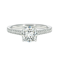 Basilica - Cushion - Platinum - Pavé