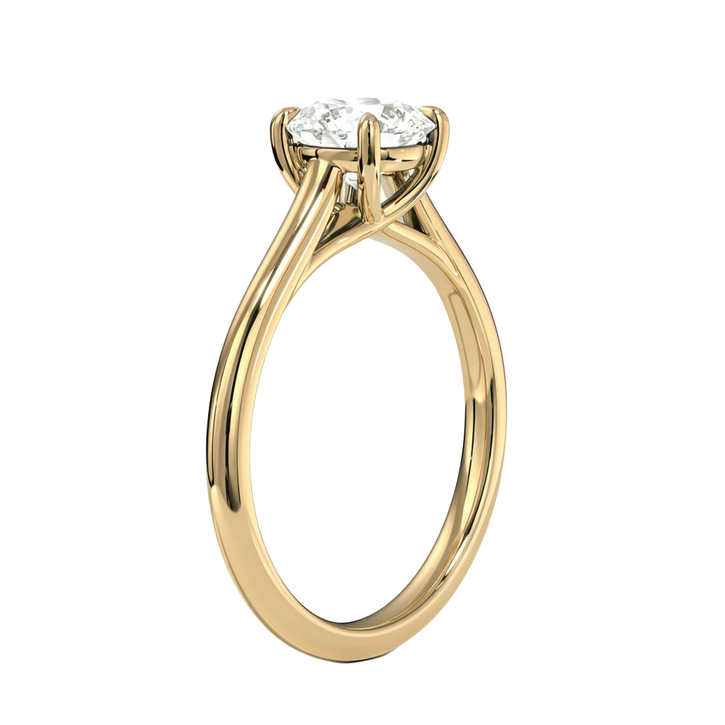 Basilica - Round - Yellow Gold - Plain