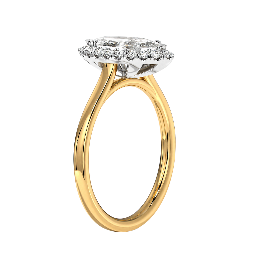 Cordelia - Marquise - Yellow / White Tone - Plain
