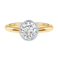 Bailey - Round - Yellow/White Tone - Plain