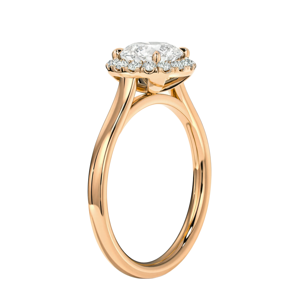 Cordelia - Round - Rose Gold - Plain