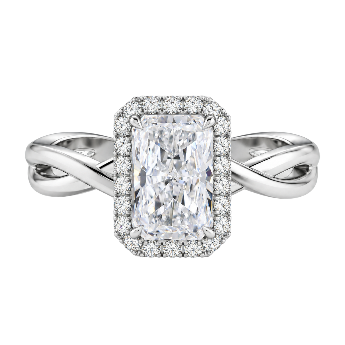 Braid - Radiant - White Gold - Plain