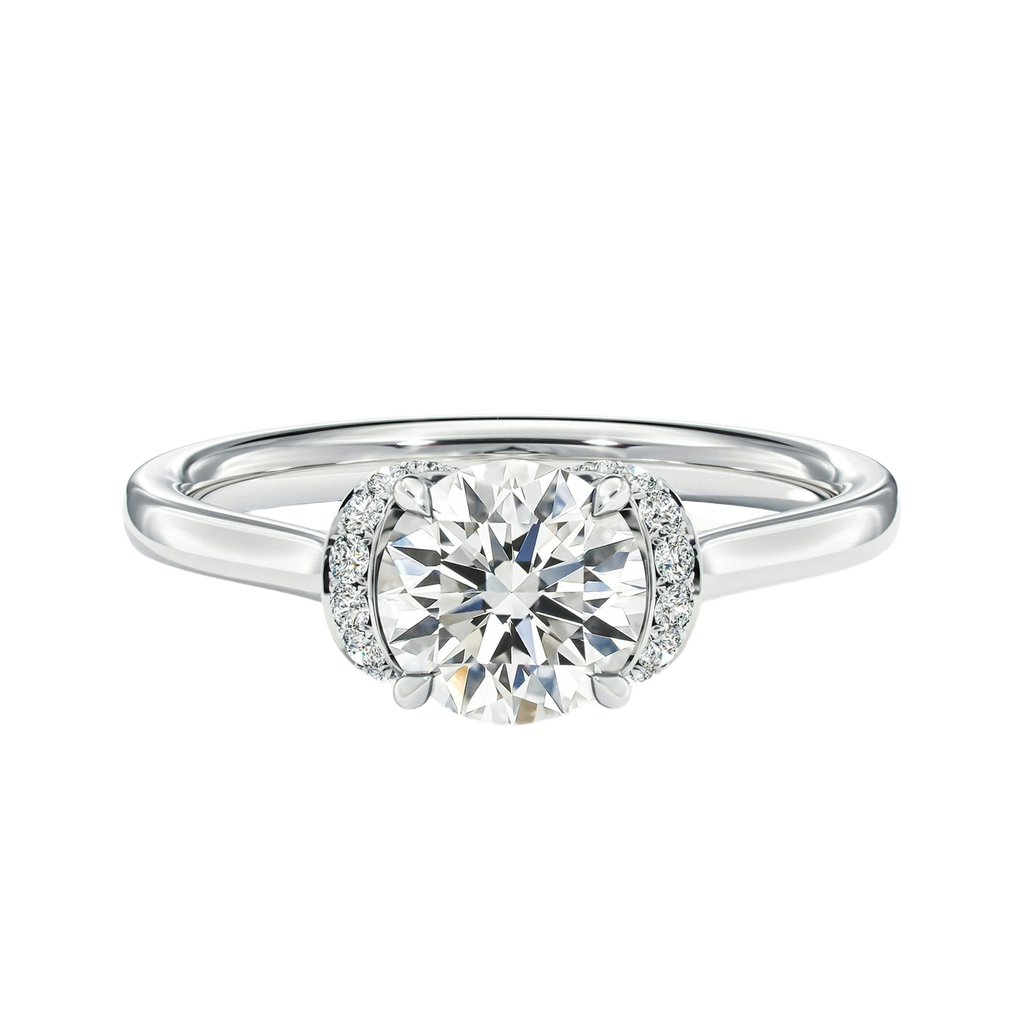 Ellipse - Round - Platinum - Plain