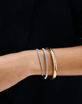 Mini Diamond Tennis Bracelet - Round - Rose Gold - Box Clasp