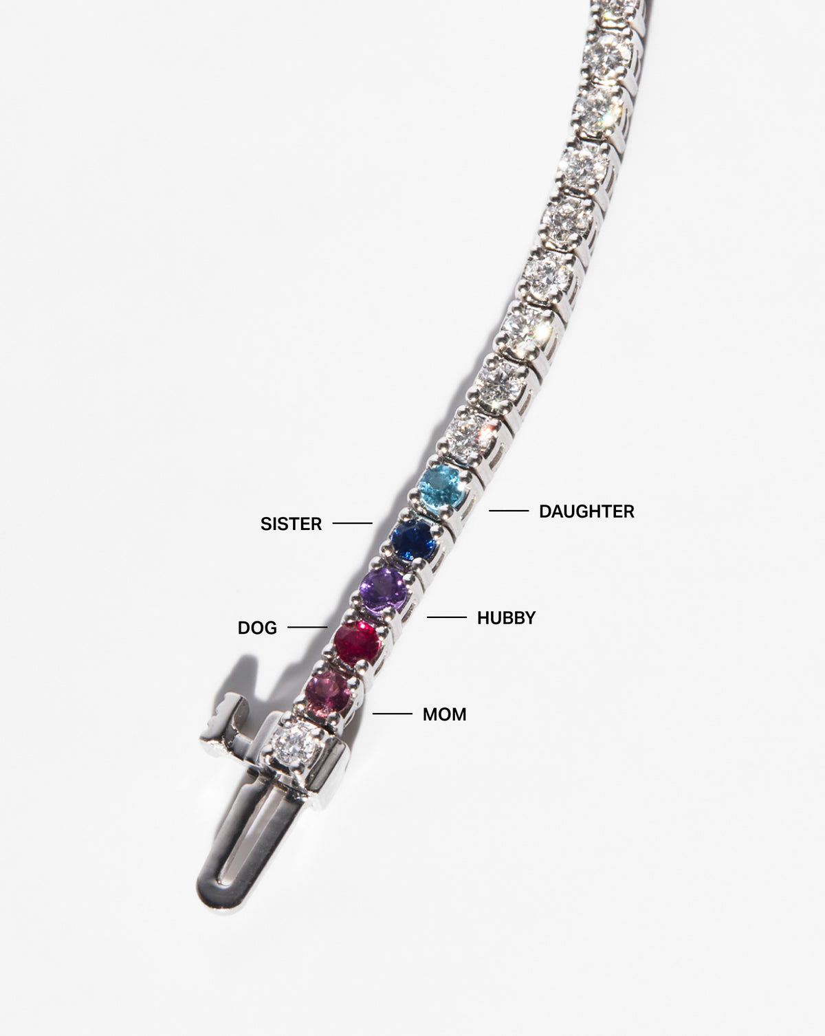 Birthstone Tennis Bracelet - Emerald - Yellow Gold - Box Clasp