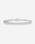 Classic Diamond Tennis Bracelet - Round - Rose Gold - Box Clasp