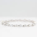 The Marquise Tennis Bracelet - Marquise - Yellow Gold - Box Clasp