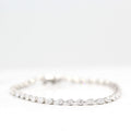 The Pear Tennis Bracelet - Pear - Rose Gold - Box Clasp