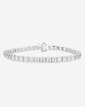 Classic Lab Diamond Tennis Bracelet - Round - Rose Gold - Box Clasp