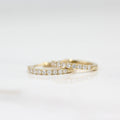 Diamond Huggies - Round - Rose Gold - Hinged Snap