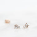 The Felicity Earrings - Round - Platinum - Push Back