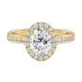 Cordelia - Oval - Yellow Gold - Channel