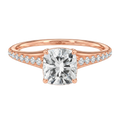 Lumiere - Cushion - Rose Gold - Pavé