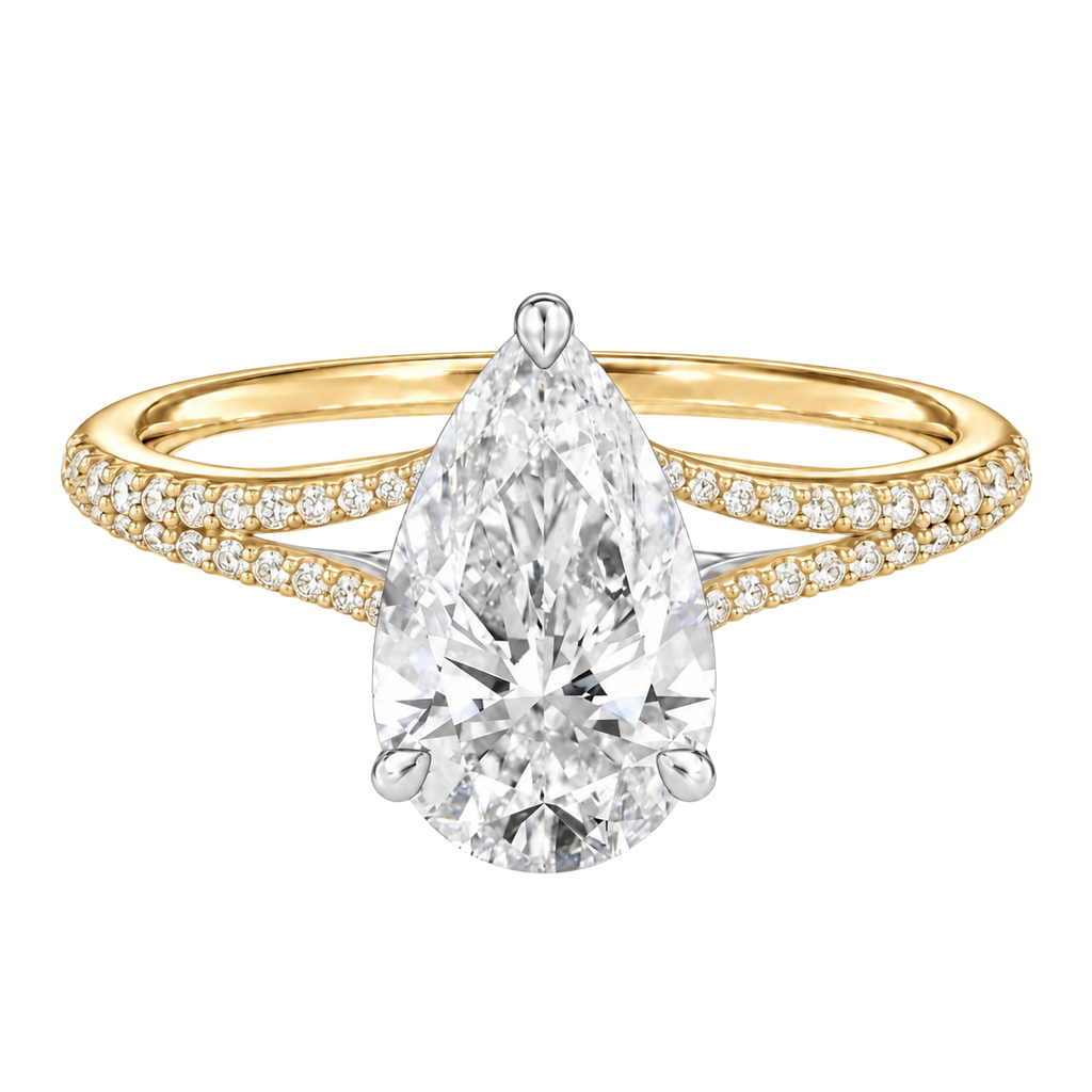Lumiere - Pear - Yellow/White Tone - Pavé