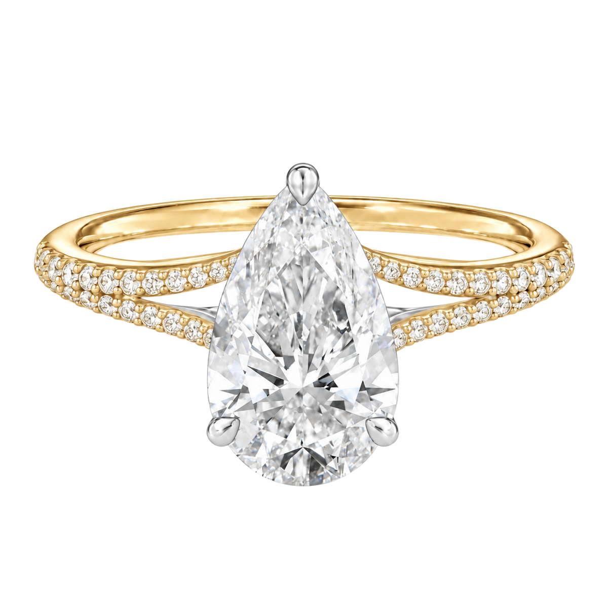 Lumiere - Pear - Yellow/White Tone - Pavé