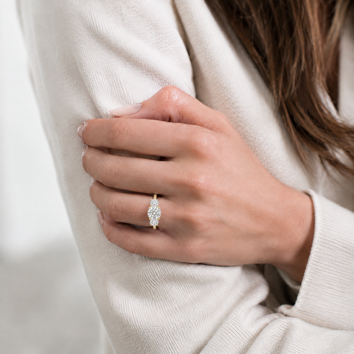 Trinity - Round - Yellow Gold - Plain