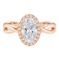 Braid - Oval - Rose Gold - Plain