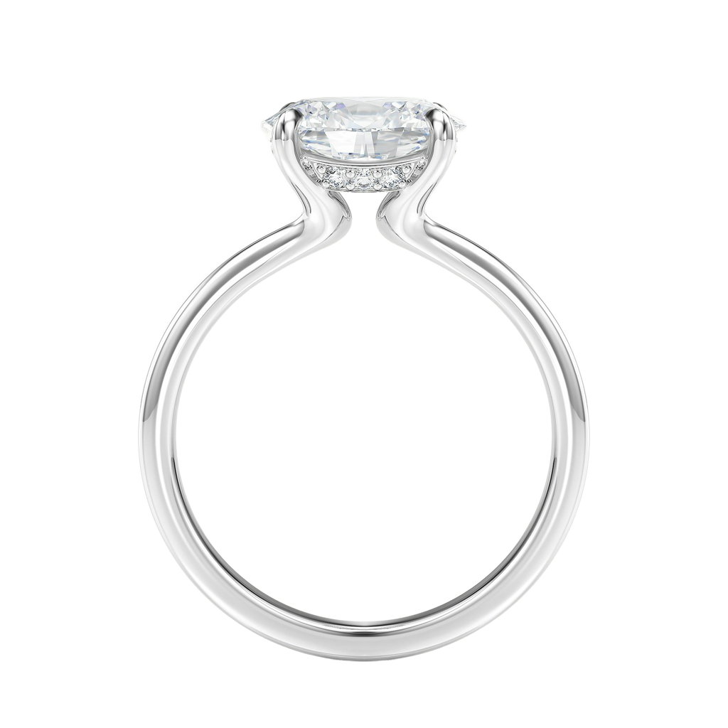 Meridian - Emerald - White Gold - Plain