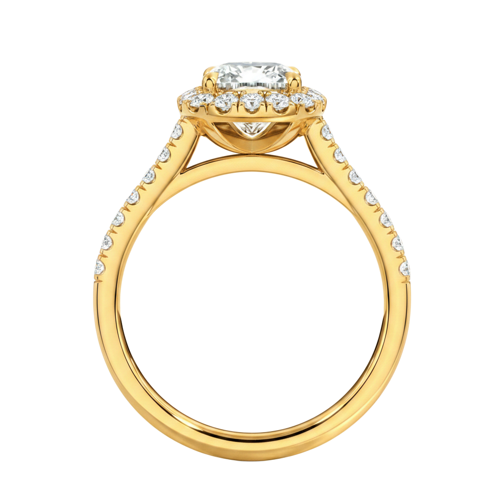 Cordelia - Oval - Yellow Gold - Channel