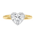 Bailey - Heart - Yellow/White Tone - Plain