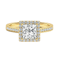 Cordelia - Princess - Yellow Gold - Channel