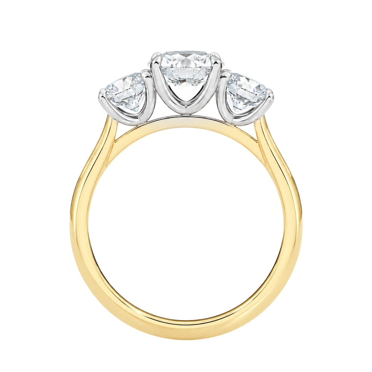 Trinity - Round - Yellow/White Tone - Plain