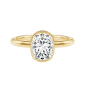 Bailey - Cushion - Yellow Gold - Plain