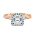 Cordelia - Asscher - Rose Gold - Channel