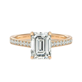Basilica - Emerald - Rose Gold - Pavé