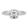 Bailey - Asscher - Platinum - Pavé