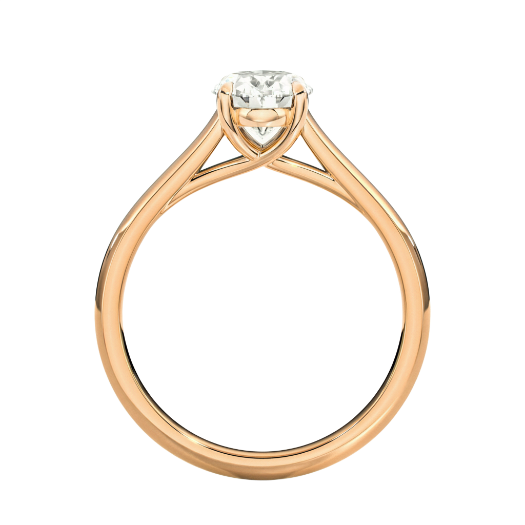 Basilica - Oval - Rose Gold - Plain