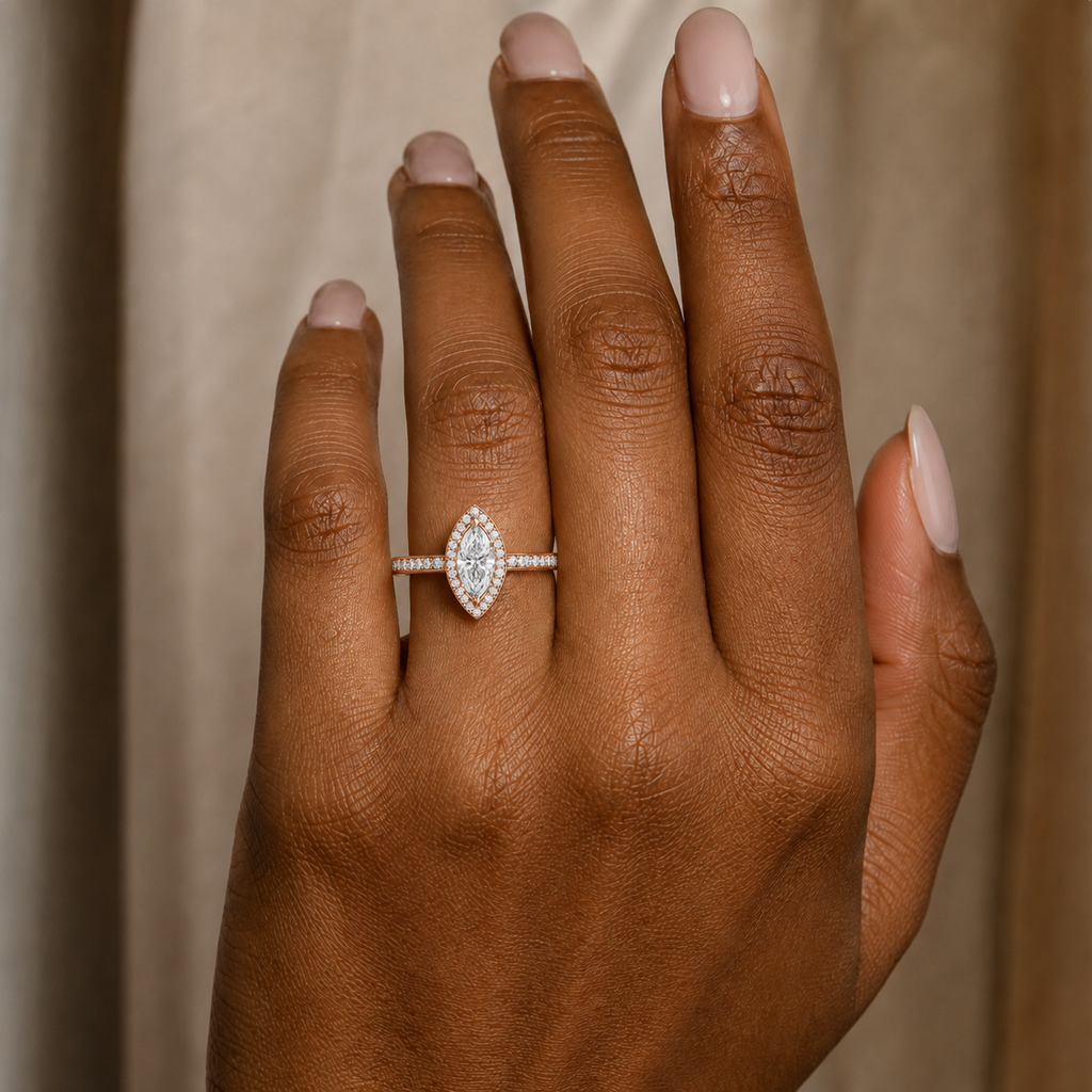 Deneuve - Marquise - Rose Gold - Channel