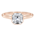 Solenne - Asscher - Rose Gold - Plain