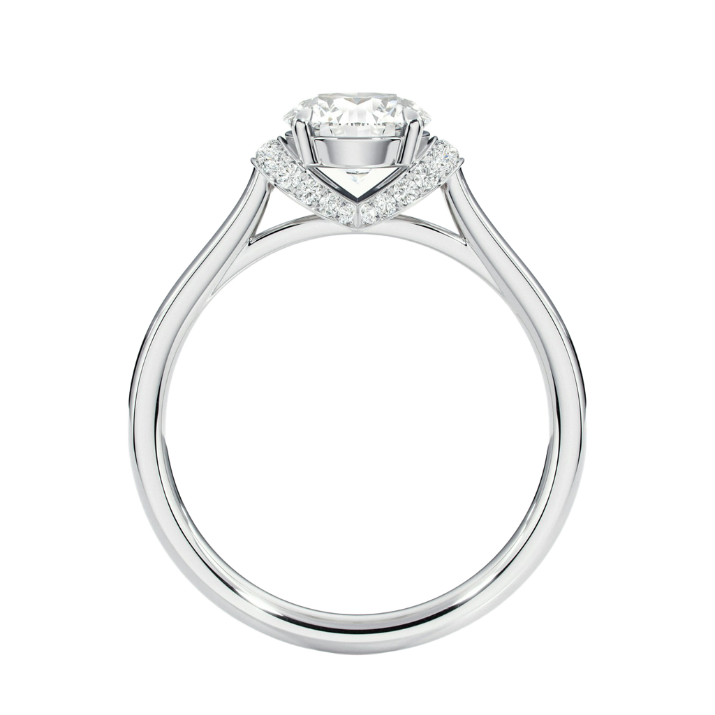 Ellipse - Round - Platinum - Plain