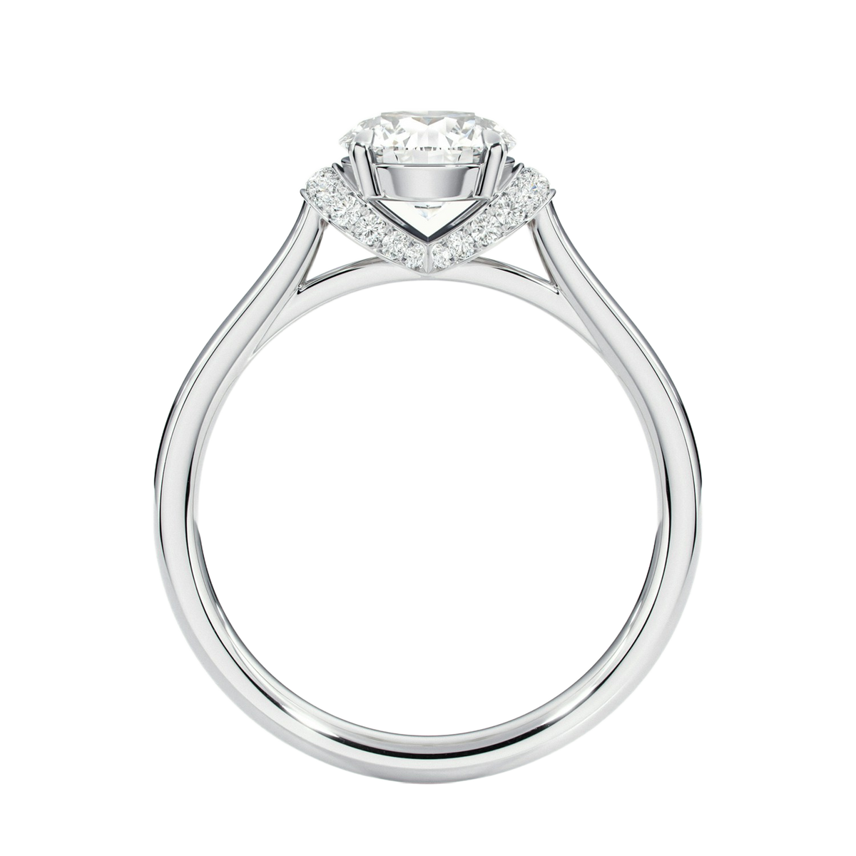 Ellipse - Round - Platinum - Plain