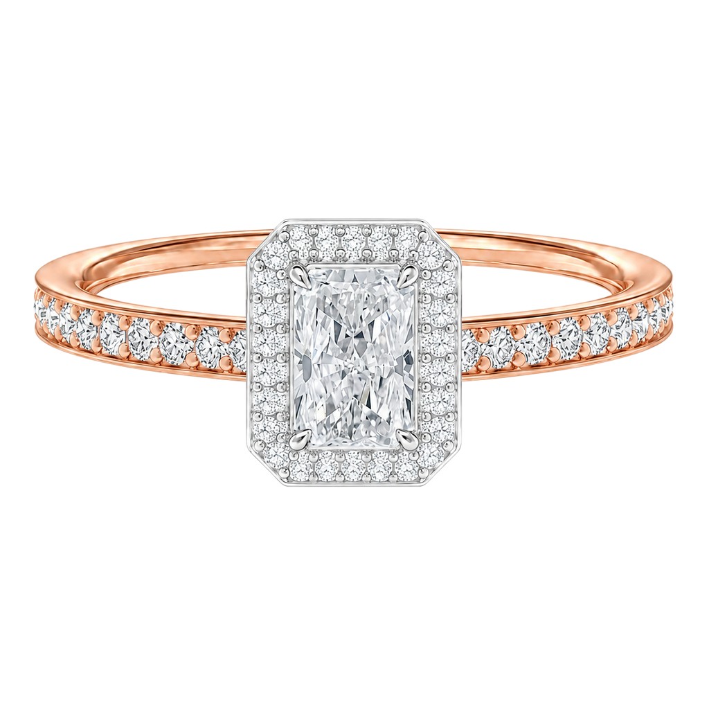 Deneuve - Radiant - Rose/White Tone - Pavé