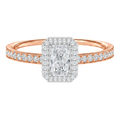 Deneuve - Radiant - Rose/White Tone - Pavé