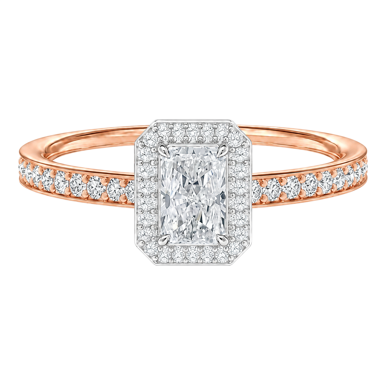 Deneuve - Radiant - Rose/White Tone - Pavé