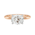 Meridian - Oval - Rose/White Tone - Plain