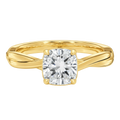 Wreath - Cushion - Yellow Gold - Plain