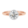 Bailey - Round - Rose/White Tone - Plain