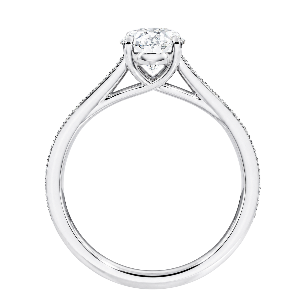 Basilica - Heart - Platinum - Plain