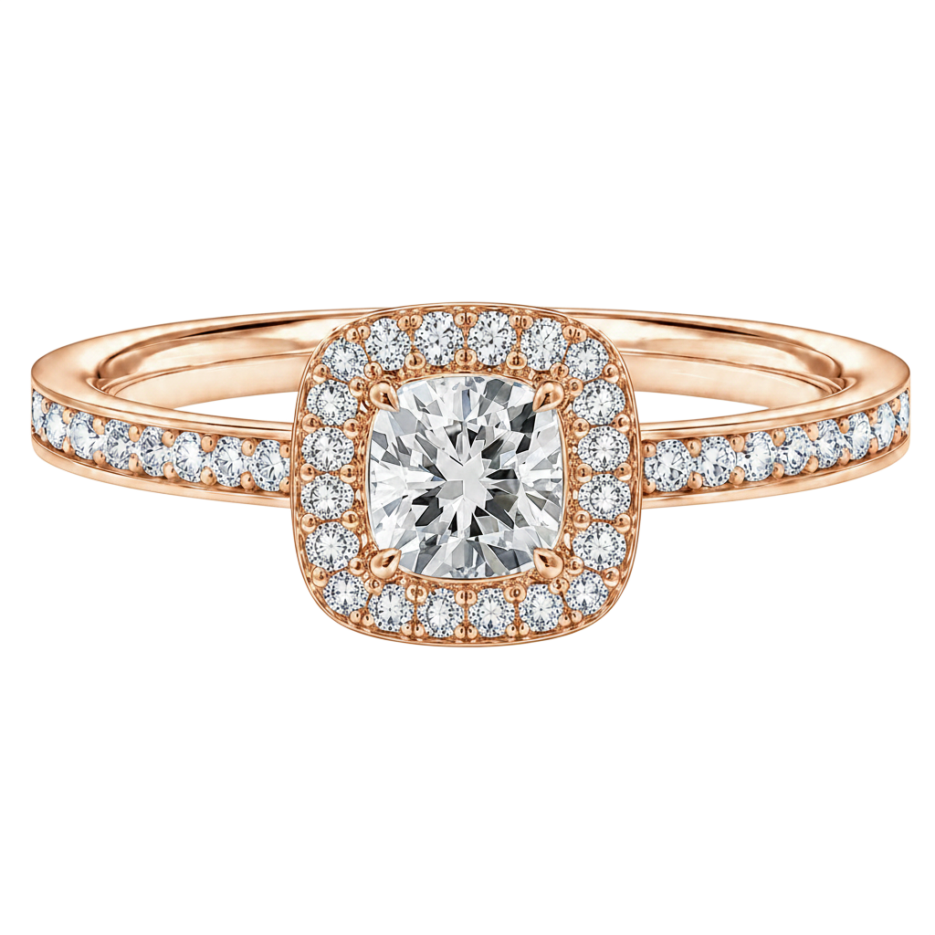Deneuve - Cushion - Rose Gold - Channel