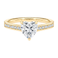 Basilica - Heart - Yellow Gold - Channel