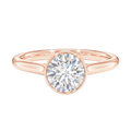 Solenne - Round - Rose Gold - Plain